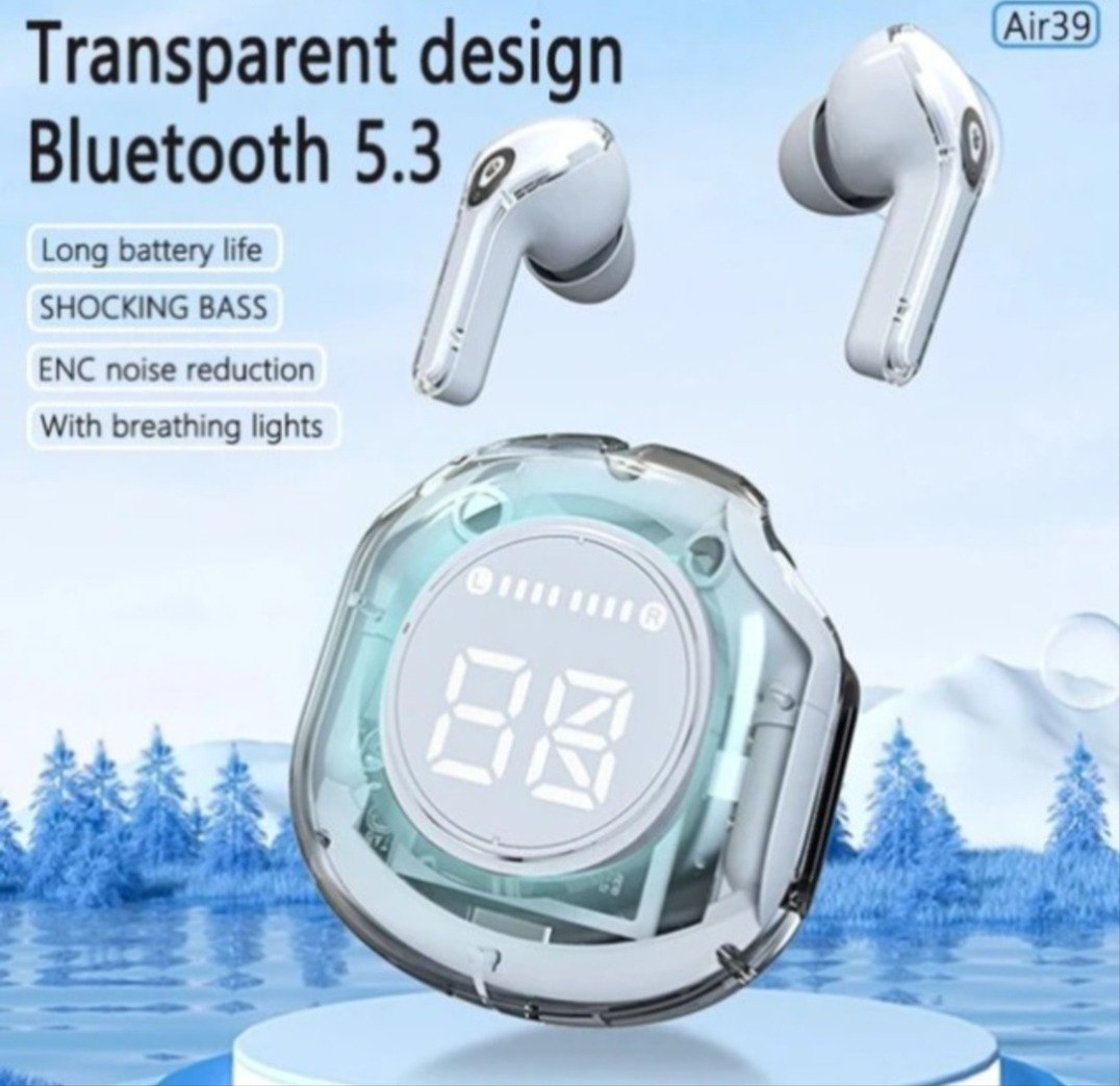 Air 39 Transparent Earbuds β Style, Sound aur ENC Technology ka Behtareen Combination! π§ 1 Air 39 Earbuds Price in Pakistan.
