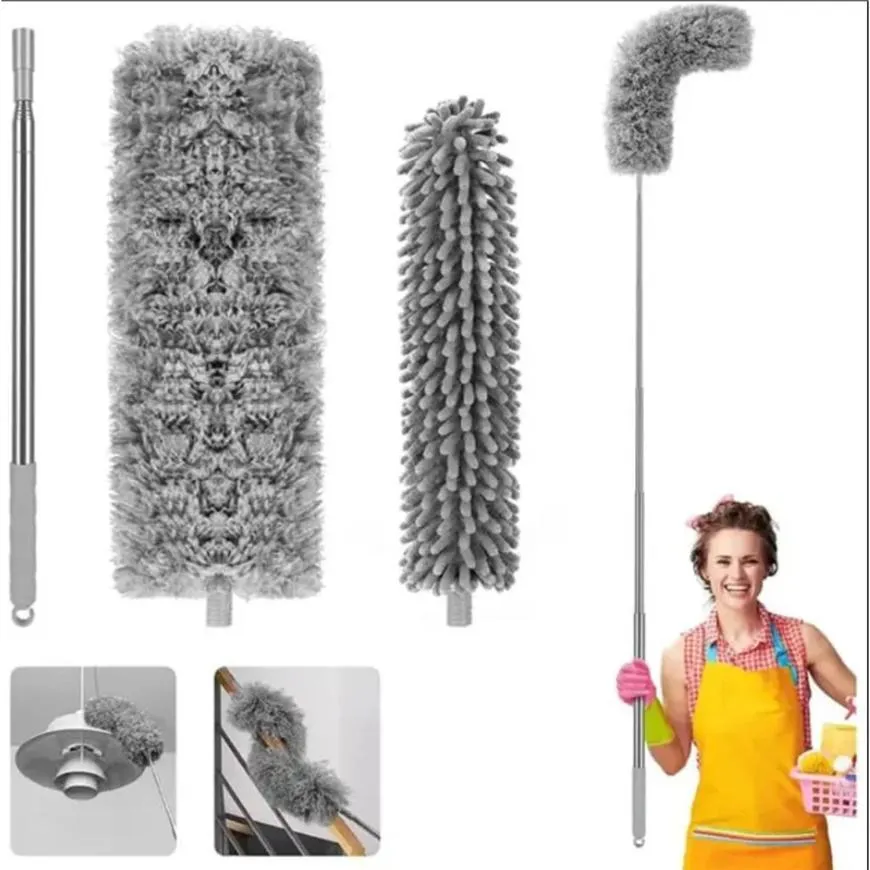 Ceiling Fan Duster with Extension Pole — Premium Microfiber Home Cleaning Tool 2 Ceiling Fan Duster with Extension Pole — Premium Microfiber Home Cleaning Tool - Image 2