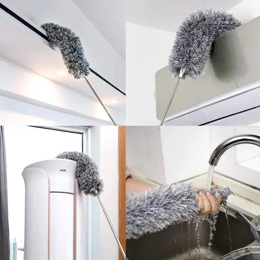 Ceiling Fan Duster with Extension Pole — Premium Microfiber Home Cleaning Tool 4 Ceiling Fan Duster with Extension Pole — Premium Microfiber Home Cleaning Tool - Image 4